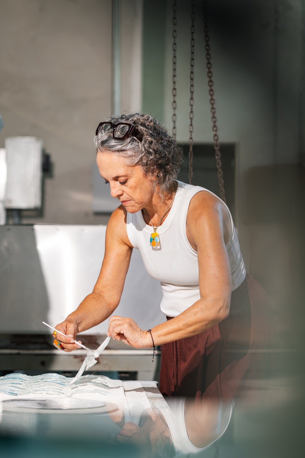 En el taller de 760 Grados. Fotografía Hugo León.